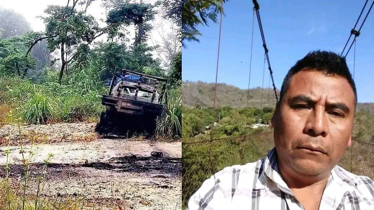 hombre desaparece encuen tran su carro calcinado